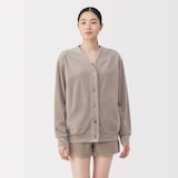 婦人　コットンベロア　カーディガン