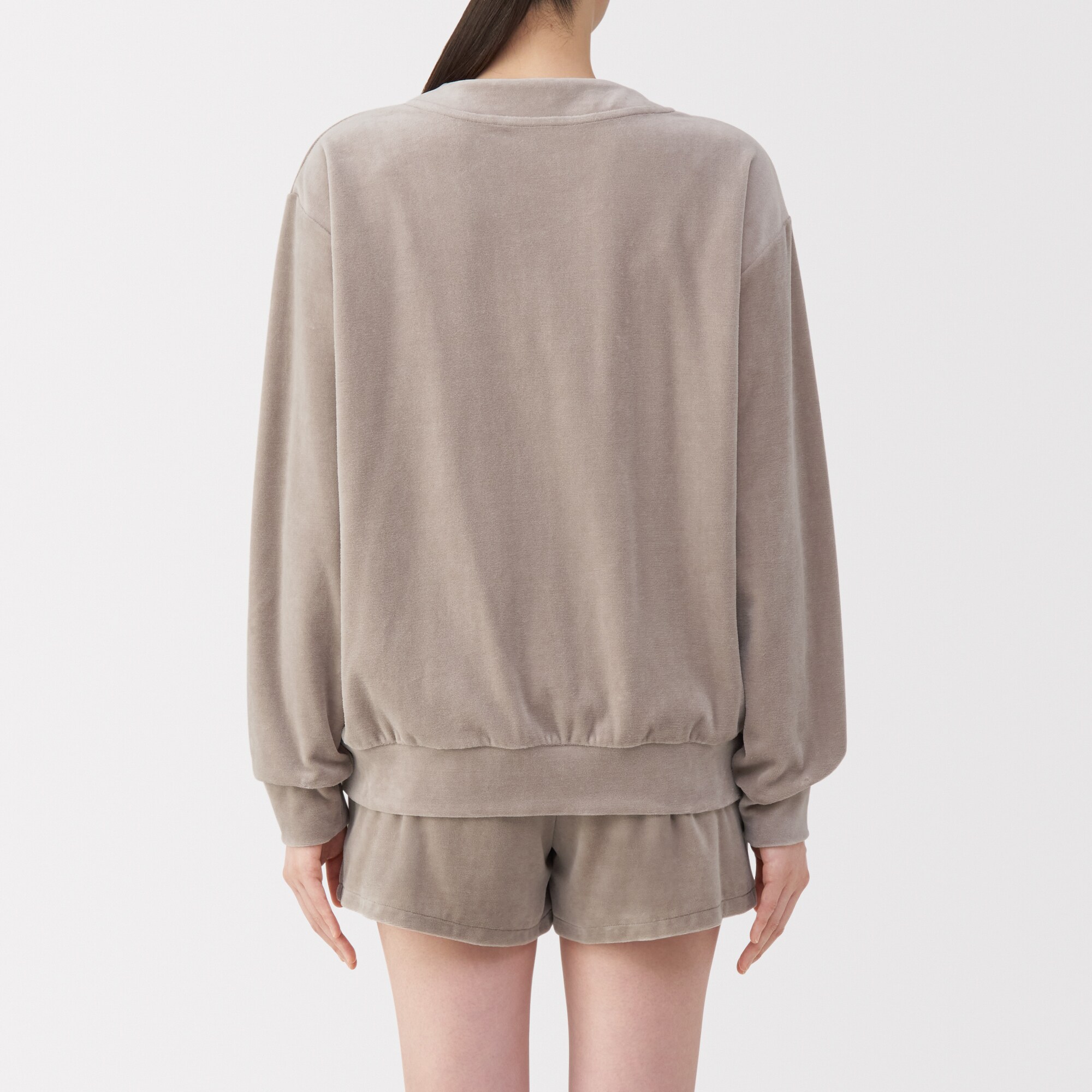 婦人　コットンベロア　カーディガン