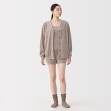 婦人　コットンベロア　カーディガン