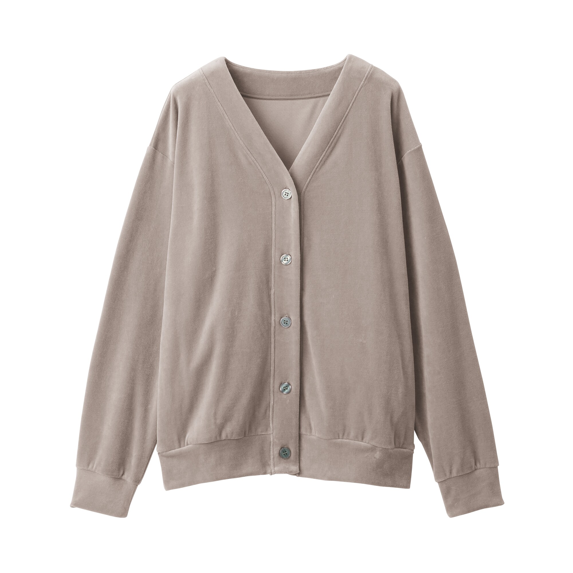 婦人　コットンベロア　カーディガン