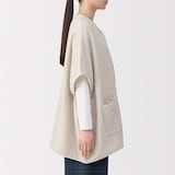 婦人　コットン混キルト　ポンチョ