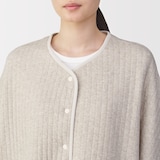 婦人　コットン混キルト　ポンチョ