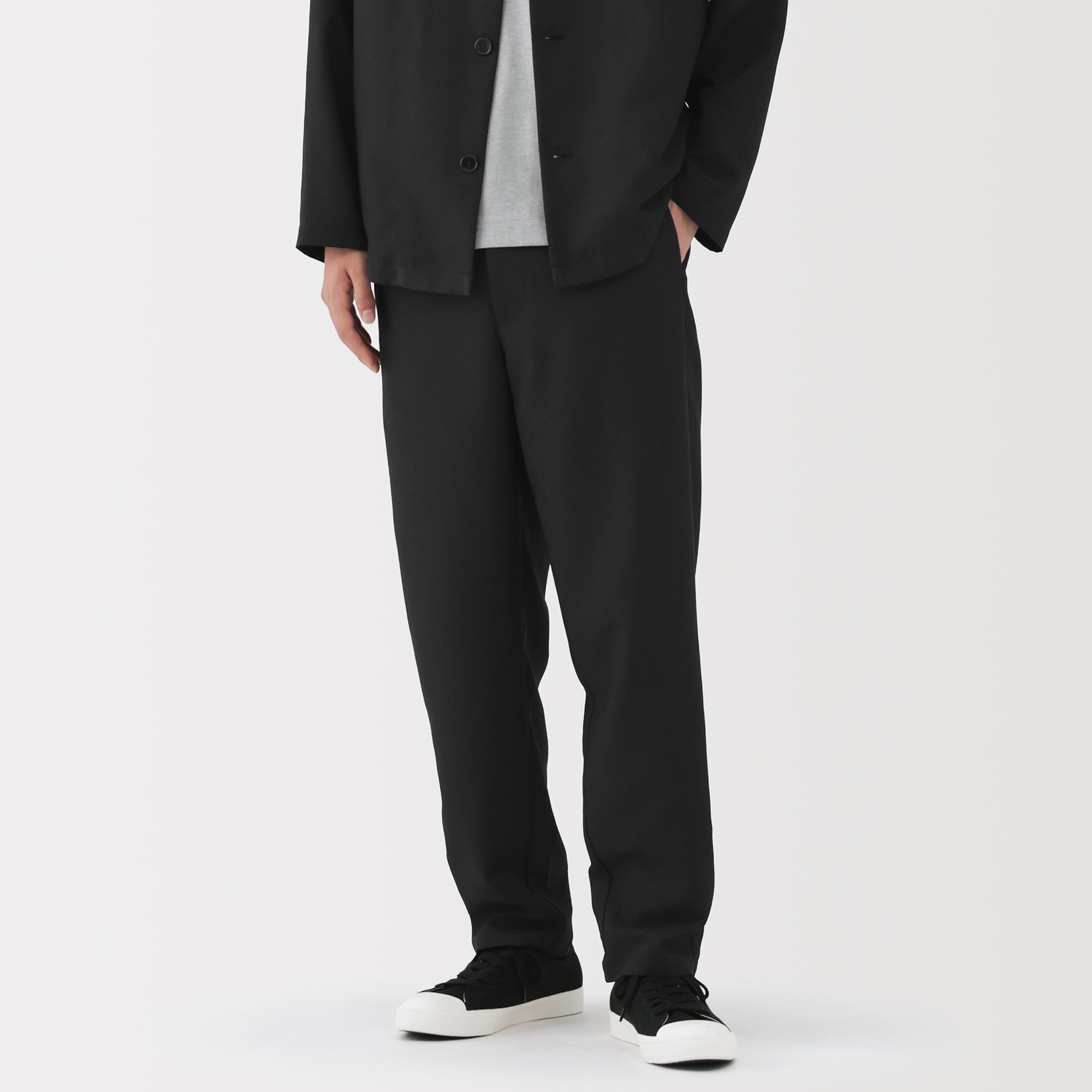 紳士 風を通すストレッチテーパードパンツ | 無印良品
