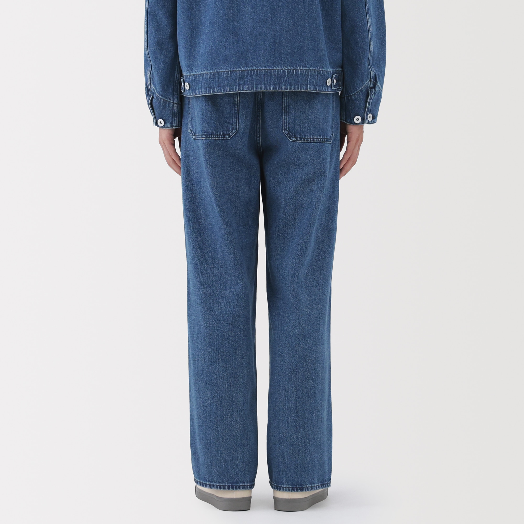 紳士　木の実から作ったカポック混デニムワークパンツ