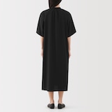 婦人　なめらか　リヨセル混五分袖ワンピース