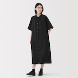 婦人　なめらか　リヨセル混五分袖ワンピース