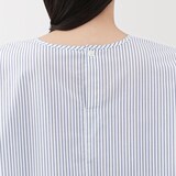 婦人　乾きやすい　ブロード五分袖ブラウス