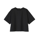 婦人　乾きやすい　ブロード五分袖ブラウス