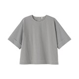 婦人　乾きやすい　ブロード五分袖ブラウス