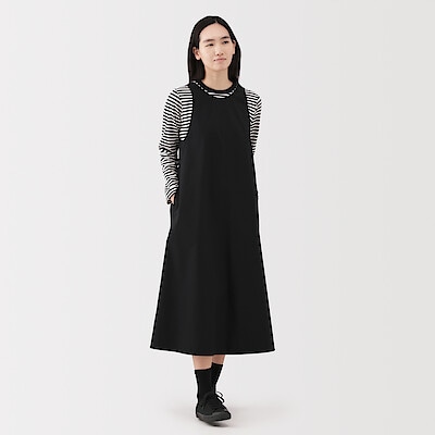 【７月下旬発売予定】婦人　乾きやすい　ブロードスリーブレスワンピース