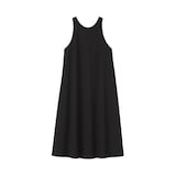 婦人　乾きやすい　ブロードスリーブレスワンピース