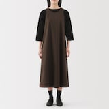 婦人　乾きやすい　ブロードスリーブレスワンピース