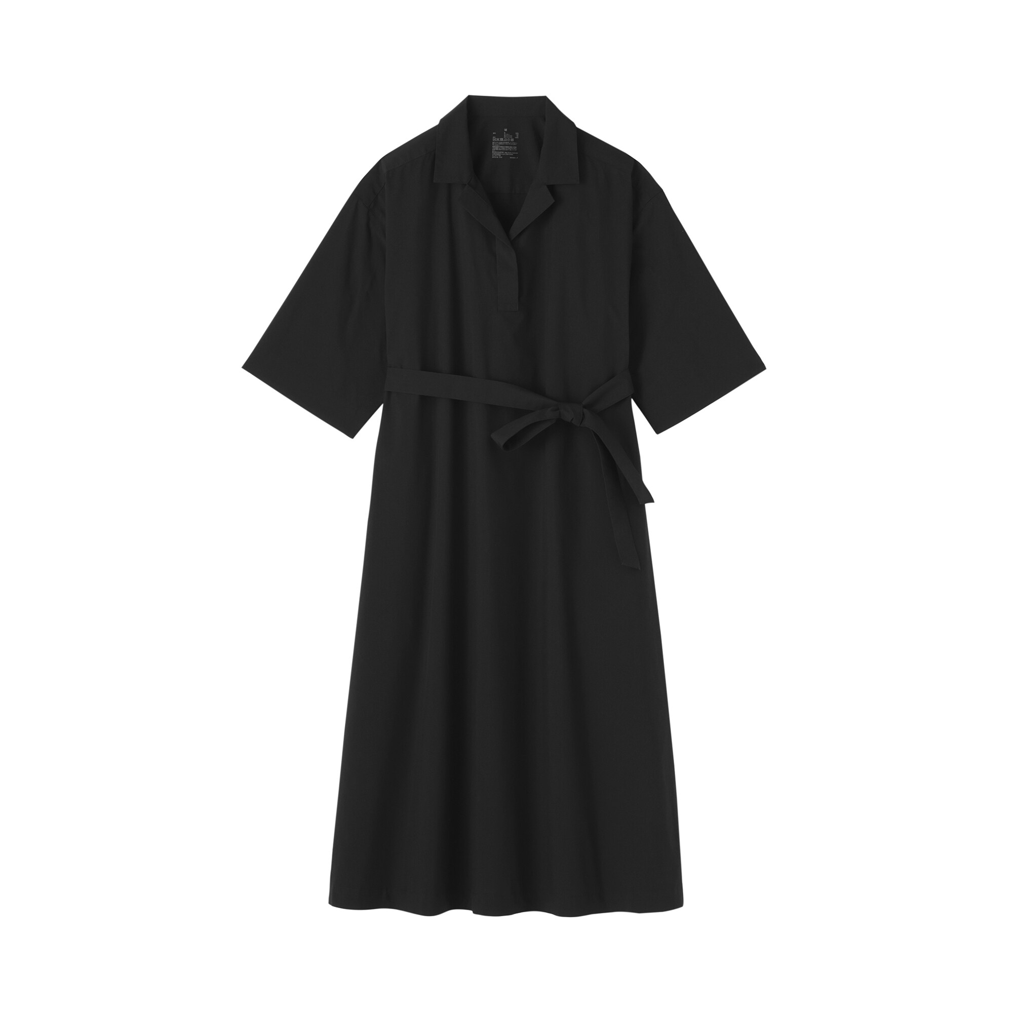 婦人 乾きやすい ブロード七分袖ワンピース | 無印良品