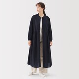 婦人　綿ボイル長袖ワンピース