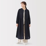 婦人　綿ボイル長袖ワンピース