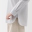 婦人　洗いざらし　ブロードレギュラーカラー長袖シャツ