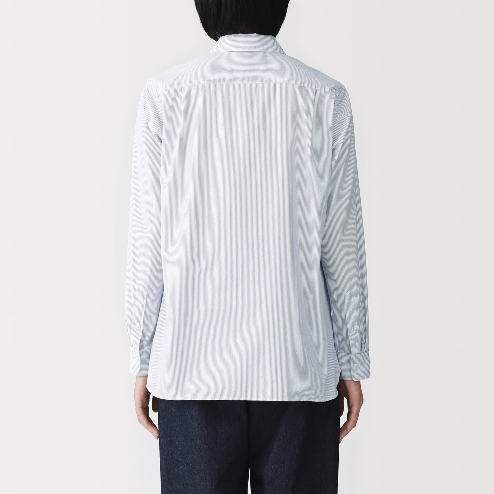 婦人 洗いざらし ブロードレギュラーカラー長袖シャツ | 無印良品