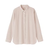 婦人　洗いざらし　ブロードレギュラーカラー長袖シャツ
