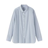 婦人　洗いざらし　ブロードレギュラーカラー長袖シャツ