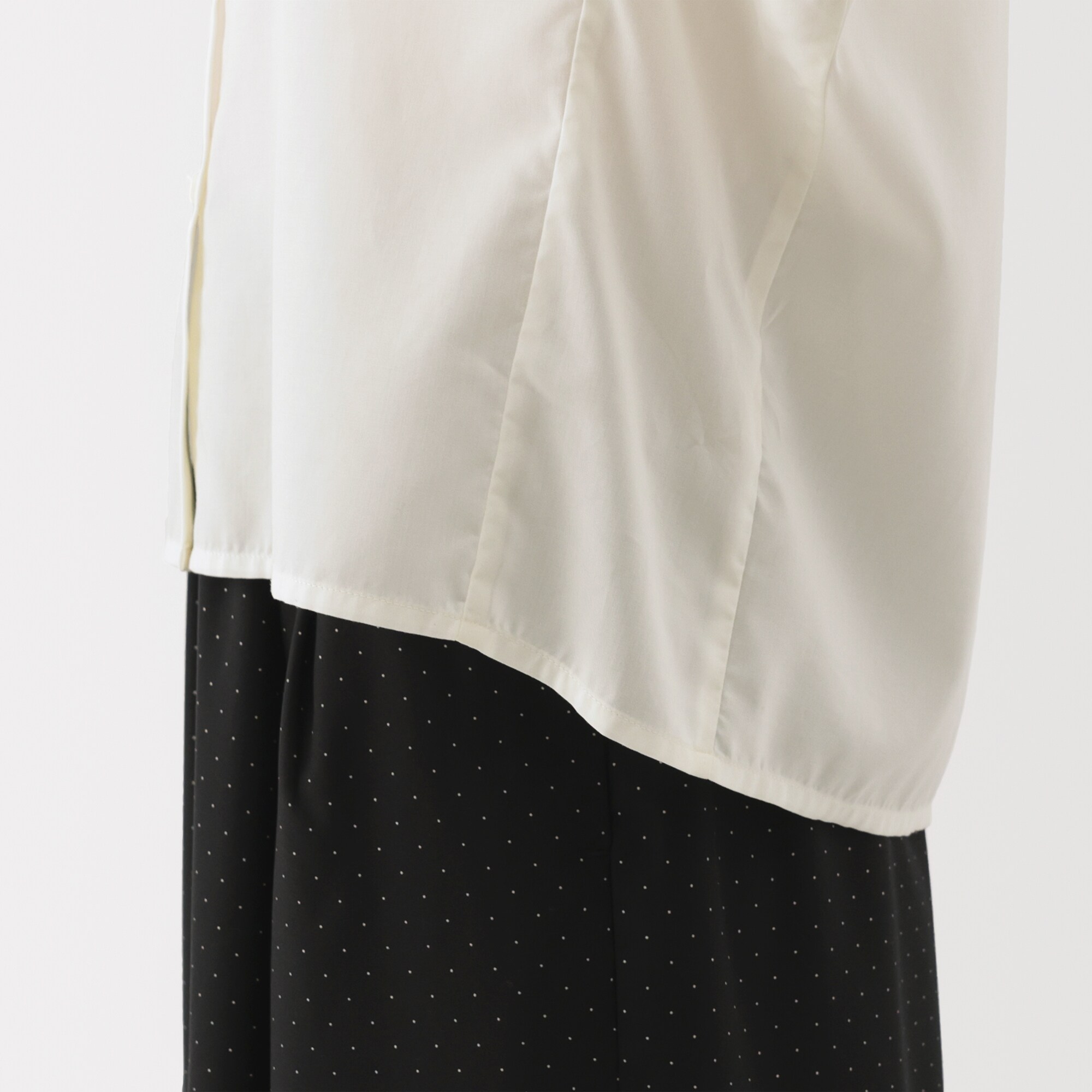 婦人　なめらか　リヨセル混五分袖ブラウス