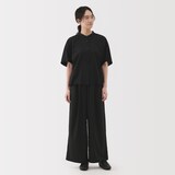 婦人　なめらか　リヨセル混五分袖ブラウス