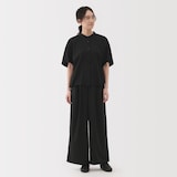 婦人　なめらか　リヨセル混五分袖ブラウス