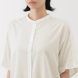 婦人　なめらか　リヨセル混五分袖ブラウス