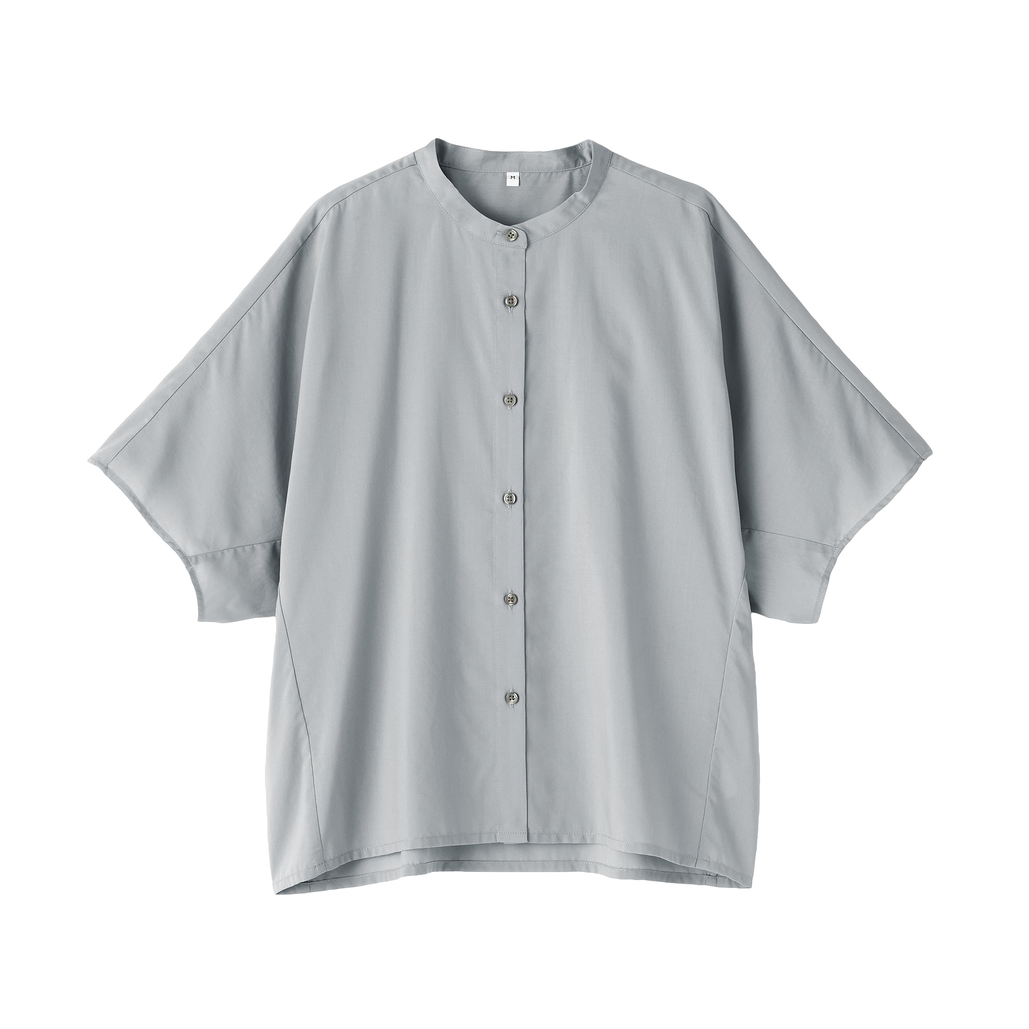 婦人　なめらか　リヨセル混五分袖ブラウス