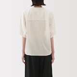 婦人　なめらか　リヨセル混五分袖ブラウス