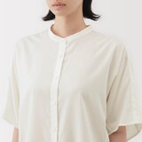 婦人　なめらか　リヨセル混五分袖ブラウス