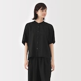 婦人　なめらか　リヨセル混五分袖ブラウス