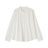 婦人　綿ボイル長袖ブラウス