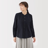 婦人　綿ボイル長袖ブラウス