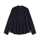 婦人　綿ボイル長袖ブラウス