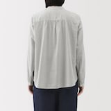 婦人　綿ボイル長袖ブラウス