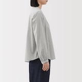 婦人　綿ボイル長袖ブラウス