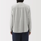 婦人　綿ボイル長袖ブラウス