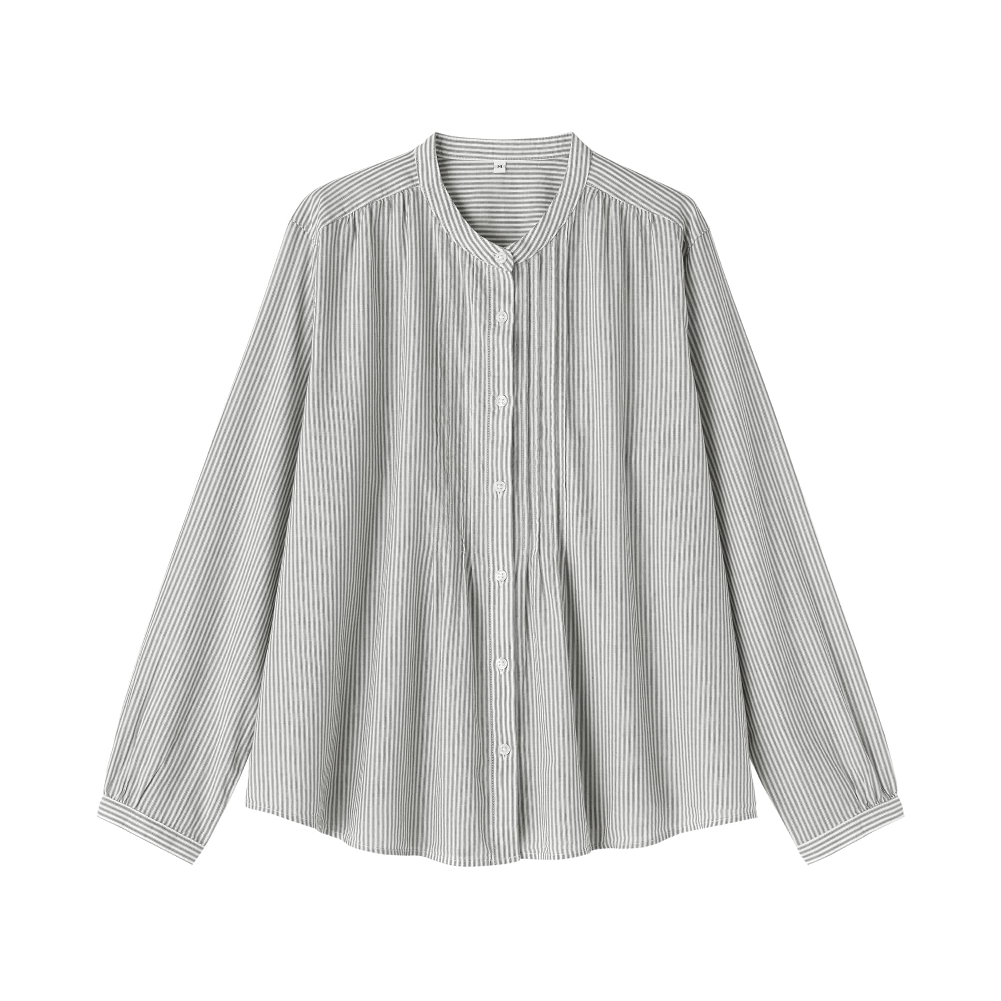 婦人　綿ボイル長袖ブラウス