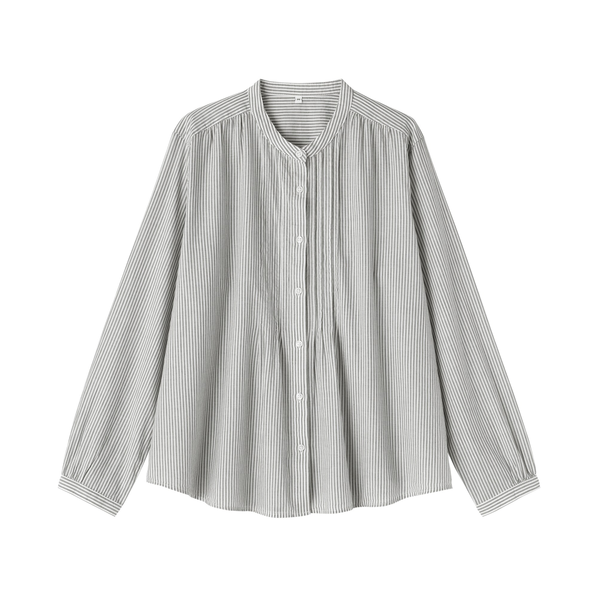 婦人　綿ボイル長袖ブラウス