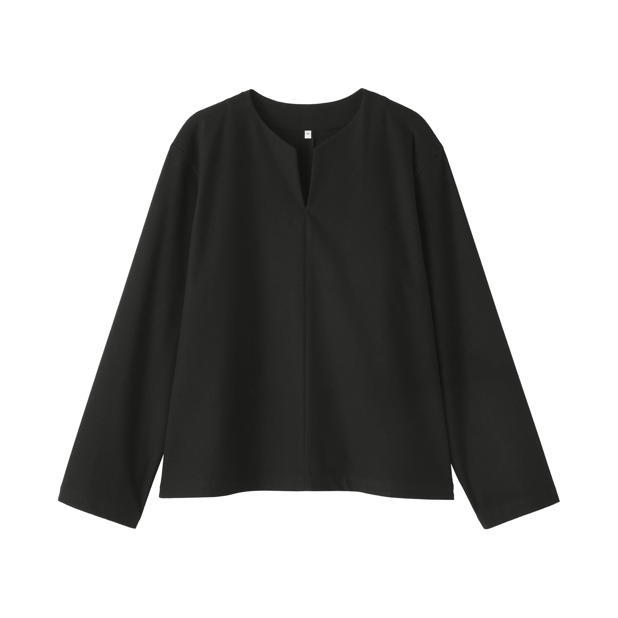 婦人　縦横ストレッチ起毛プルオーバー長袖ブラウス