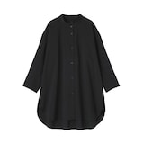 婦人　乾きやすい　ブロード七分袖シャツチュニック