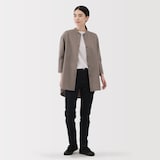 婦人　乾きやすい　ブロード七分袖シャツチュニック