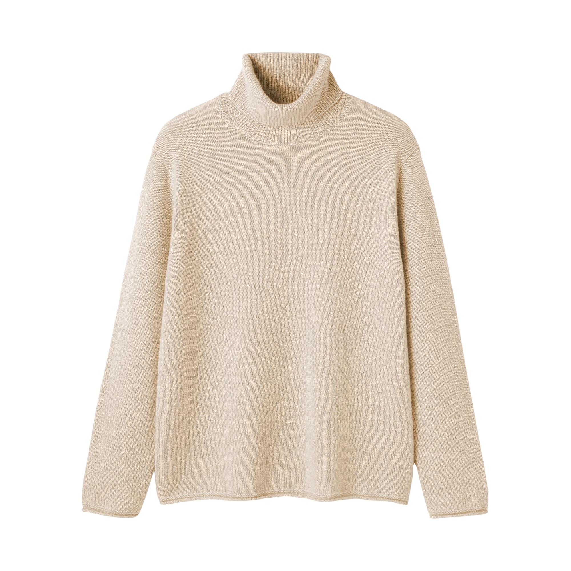 新品 MUJI Labo 自然のまんまの色 カシミヤタートルネックセーター XL 婦人 自然のまんまの色 カシミヤタートルネックセーター | 無印良品