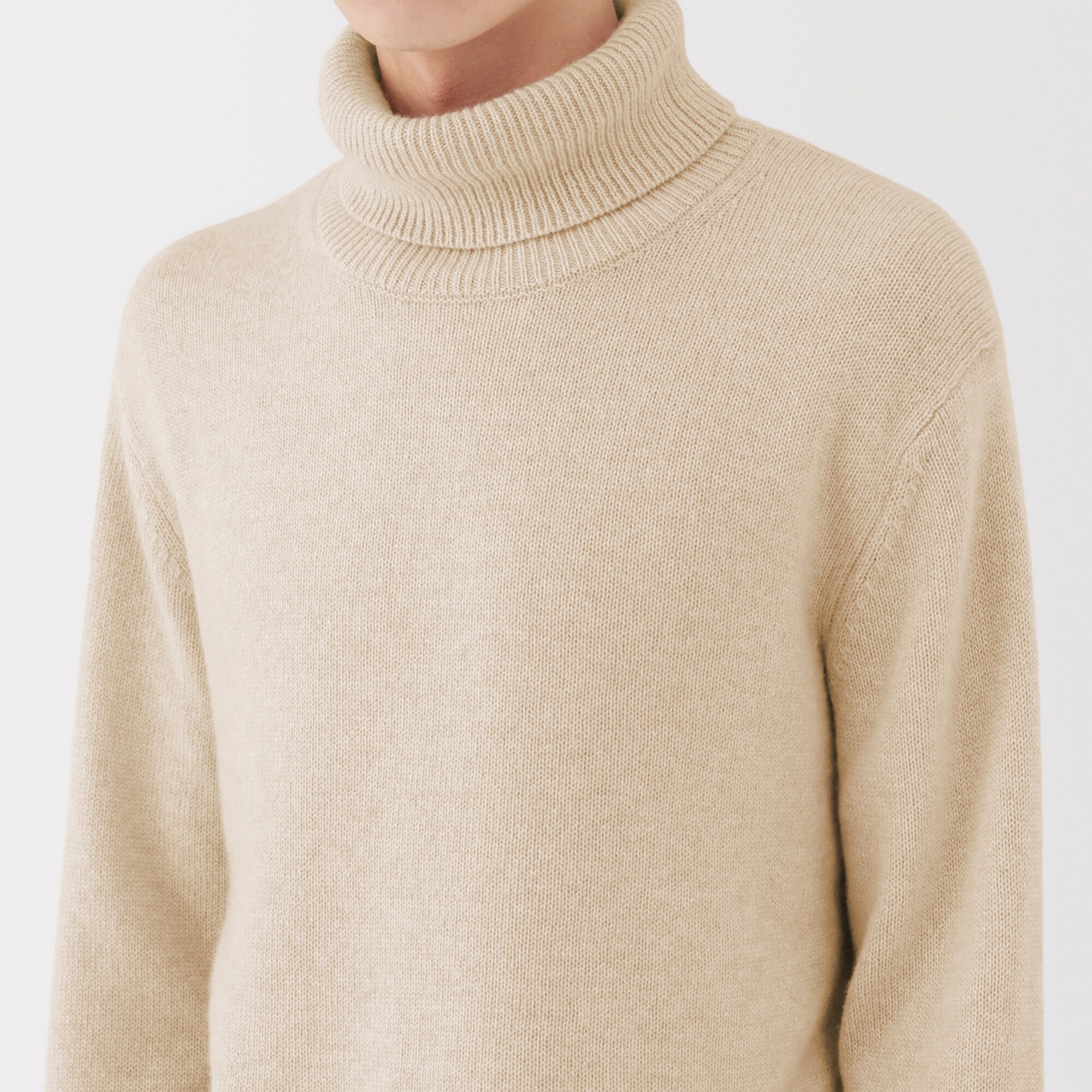 紳士 自然のまんまの色 カシミヤタートルネックセーター | 無印良品