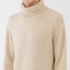 紳士　自然のまんまの色　カシミヤタートルネックセーター
