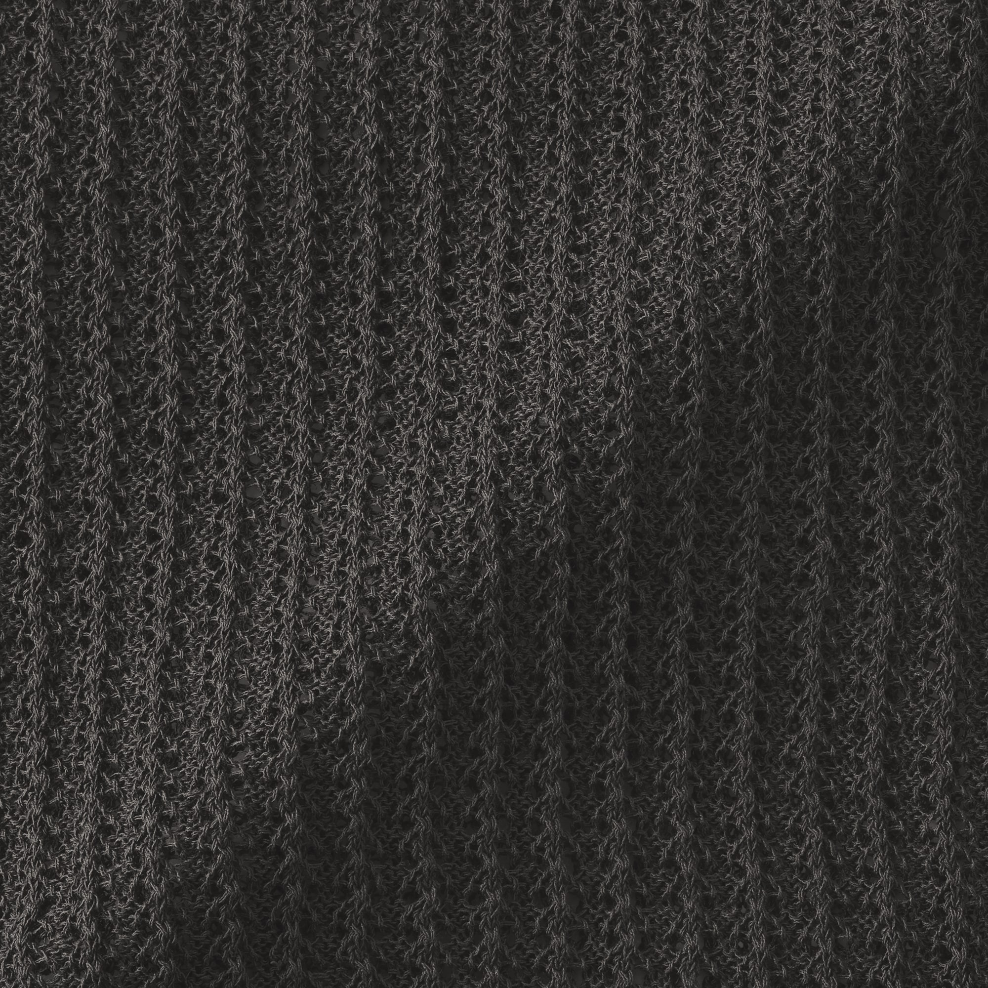 婦人　リネン混透かし編みワイドセーター