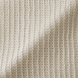 婦人　リネン混透かし編みワイドセーター