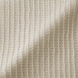 婦人　リネン混透かし編みＶネックカーディガン