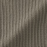 婦人　リネン混透かし編みＶネックカーディガン