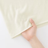 婦人　なめらか天竺編みシアークルーネックセーター